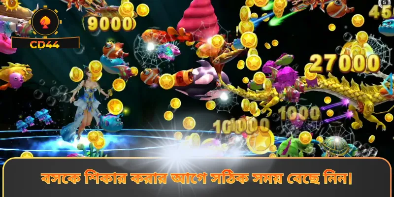 বসকে শিকার করার আগে সঠিক সময় বেছে নিন।