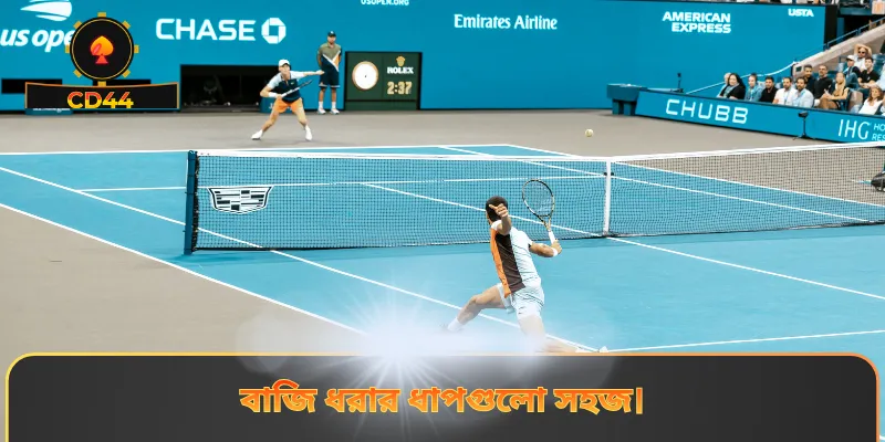 বাজি ধরার ধাপগুলো সহজ।